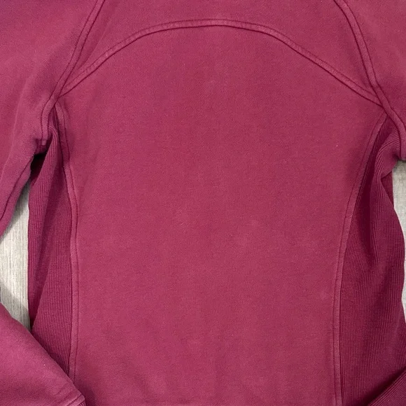 Burgundy & Gold lululemon scuba Zip-Up Hoodie size 6 - Picture 14 of 16